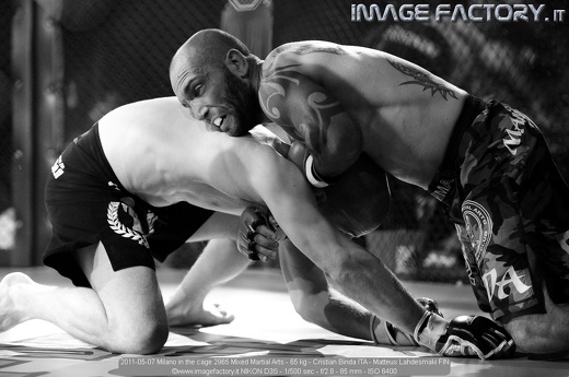 2011-05-07 Milano in the cage 2965 Mixed Martial Arts - 65 kg - Cristian Binda ITA - Matteus Lahdesmaki FIN